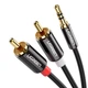 Кабель аудио UGREEN AV116 3.5 mm to 2RCA 1 м Black (10749) - изображение 1