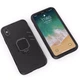 Чохол Ring case для Apple Iphone X броньований бампер з кільцем чорний - зображення 4