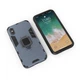 Чехол Ring case для Apple Iphone X бронированный бампер с кольцом темно-синий - изображение 3