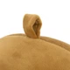 Велюрова дорожня подушка для подорожей Сasablanket з піною Memory Foam "Однотонна" 30х28х8см Бежевий - зображення 3