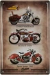 Металлическая табличка "Indian (Three Scout)" (ms-001842) - изображение 1