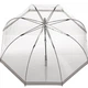Механический женский прозрачный зонт-трость FULTON BIRDCAGE-1 L041 - SILVER - изображение 3