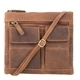 Коричневая кожаная сумка Visconti 18608 Slim Bag (Oil Tan) - изображение 1
