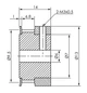 Шкив зубчатый CNCPROM 2GT-K-W6-Z16-D6 (167-404) - изображение 3