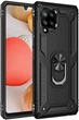 Чехол Shield для Samsung Galaxy M32 / M325 бампер противоударный с подставкой кольцом Black - изображение 4