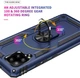Чехол Shield для Samsung Galaxy M32 / M325 бампер противоударный с подставкой кольцом Dark-Blue - изображение 4