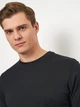 Футболка нательная мужская Enrico Coveri EA9300 5 (L) Черная (ROZ6400134520) - изображение 4