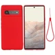 Силиконовый (TPU) чехол Deexe Silicone Case для Google Pixel 6 Pro - Red - изображение 2