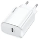 Адаптер сетевой USAMS T39 Single Port PD Fast Charger US-CC131 |1Type-C, 20W, PD3.0| white - изображение 3