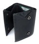 Компактный мужской кошелек из натуральной кожи MD Leather MD-610-A (JZ6717) черный - изображение 5