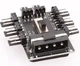 Перехідник MOLEX на 8 кулерів розгалужувач молекс 3 pin hub кулер fan кулер (533518644) Чорний - зображення 1