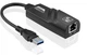 Сетевой адаптер сетевая карта гигабит USB 3.0 -> Gigabit Ethernet RJ45 (559480641) Черный - изображение 1