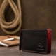 Кожаный стильный зажим для денег унисекс GRANDE PELLE 11541 Черный - изображение 7