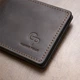 Зажим для денег мужской кожаный Grande Pelle leather-11473 Темно-коричневый - изображение 6