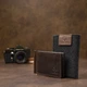 Зажим для денег мужской кожаный Grande Pelle leather-11473 Темно-коричневый - изображение 8