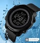 Мужские наручные часы Skmei 1540 черные с черным циферблатом - изображение 5