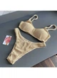 Купальник топ на тонких бретелях з оригінальної жниварки Modern Boutique бежевий, XS К835 - зображення 6