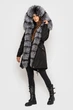 Парка Sifurs з хутром чорнобурки XS Чорна (М10-90-ЧБ-ГОД) - зображення 4