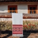 Український весільний рушник "Традиційна символіка" червоний DesEmb Артикул 10-003 - зображення 6
