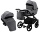 Коляска 2 в 1 Bair Kiwi Soft BKS-218 сірий - графіт (шкіра) - зображення 1