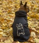 Худи для собак DogClub Frenchdog S Black - изображение 4
