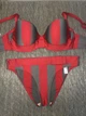 Купальник "Andres Sarda" формована чашка і трусики сліп червона смужка 75Д 3407-814 - изображение 6