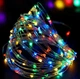 Светодиодная гирлянда нить капли росы на 100 Led электрическая мультицвет 10 м (03245510) - изображение 2