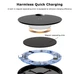 Бездротове зарядний пристрій Baseus Digital LED Display Wireless Charger BSWC-P21 з технологією Qi 10W - зображення 10