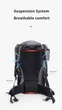 Туристичний рюкзак Naturehike Rock 40L+5L blue (6927595765418) - зображення 3