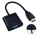 Кабель-перехідник HDMI -> VGA конвертер адаптер без звуку (Емулятор монітора) HDMI2VGA (388167260) Чорний - зображення 3