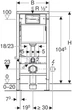 Инсталляция GEBERIT Duofix 458.103.00.1 + унитаз DEVIT Linea Rimless 3040120 с сиденьем Soft Close дюропласт - изображение 4