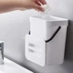 Відро для сміття MVM з кришкою BIN-11 3 л Біло-антрацитове (BIN-11 3L WHITE/ANTHRACITE) - изображение 3