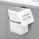 Відро для сміття MVM з кришкою BIN-11 3 л Біло-антрацитове (BIN-11 3L WHITE/ANTHRACITE) - изображение 4