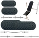 Скамья для жима с набором штанг + гантели металлические Newt Gym Set-SKHW Home 99 кг (NE-M-SKHW-SET-95) - изображение 1