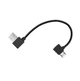 Кабель Primo угловой USB - MicroUSB - Reverse 0.13m для квадрокоптера Xiaomi Fimi X8 SE - Black Primo - изображение 1