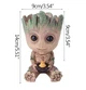 Цветочный горшок кашпо Primo Грут Groot для цветов и канцелярии (GR-06) Primo GR-06 серый - изображение 5
