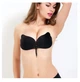 Бюстгальтер без бретелей Invisible Fly Bra силиконовый невидимый с эффектом Push Up (S 717) Черный - изображение 1
