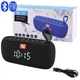 Bluetooth-колонка TG177, speakerphone, радио, PowerBank, часы, black - изображение 1