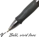 Набор шариковых ручек 12 шт. автоматических BIC Atlantis Velocity Bold, 1,6 мм Черная (VLGB11-Blk) - изображение 4