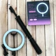 Профессиональная кольцевая светодиодная LED Ring лампа 26 см. 20 ват с держателем для телефона и штативом от 80-210 см - изображение 4