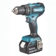 Аккумуляторная дрель-шуруповерт с ударом Makita DHP485RFJ LXT, 18В + 2 АКБ 3 Ah + З/У + кейс Makpac электрический ручной ударный бесщеточный шуруповерт (4120) - изображение 2