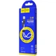 Кабель USB HOCO X21 Plus Silicone Lightning (2.4 A) (0.25 M) Чорний-Білий - зображення 2