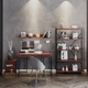Стол компьютерный Fenster Моррис 2 Чёрный ДСП Коричневое 730x1200x600 - изображение 3