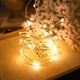 Светодиодная гирлянда Xmas 100 Led на медной проволоке Капля росы теплый белый на Батарейках - изображение 3