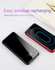 УМБ Baseus Full Screen 2in1 Bracket 8000mAh 2A з Бездротовою зарядкою Qi 5W Чорно-Червоний - зображення 10