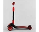 Самокат трехколесный Best Scooter C01618, усиленный, складной, со светящимися колесами, Красный - изображение 2