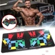 Большая широкая доска для отжиманий комплект TRAINING SYSTEM Тренажер с прорезиненными прочными ручками - ежедневные отжимания широкий и узкий хват для результата - упоры для отжиманий Чёрный - изображение 1