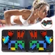 Большая широкая доска для отжиманий комплект TRAINING SYSTEM Тренажер с прорезиненными прочными ручками - ежедневные отжимания широкий и узкий хват для результата - упоры для отжиманий Чёрный - изображение 9