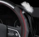 Чохол на кермо обплетення для авто Audi натуральна шкіра DLCarCarbon - зображення 3