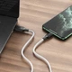 Кабель зарядки BOROFONE BX42 (2.4A) (1M) Лайтнінг для Apple Lightning to USB для iOS пристроїв iPhone 6/7/8/X/Xs/11/12/13/14/15/Pro Max Білий - изображение 3